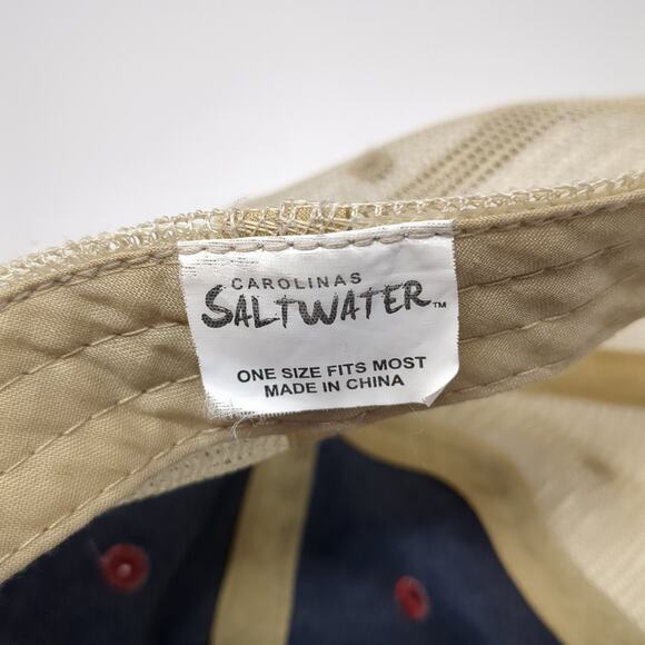 Oak Island N. Carolina Strapback Trucker Hat Multi One Size Adjustable Mesh Back - Picture 9 of 9